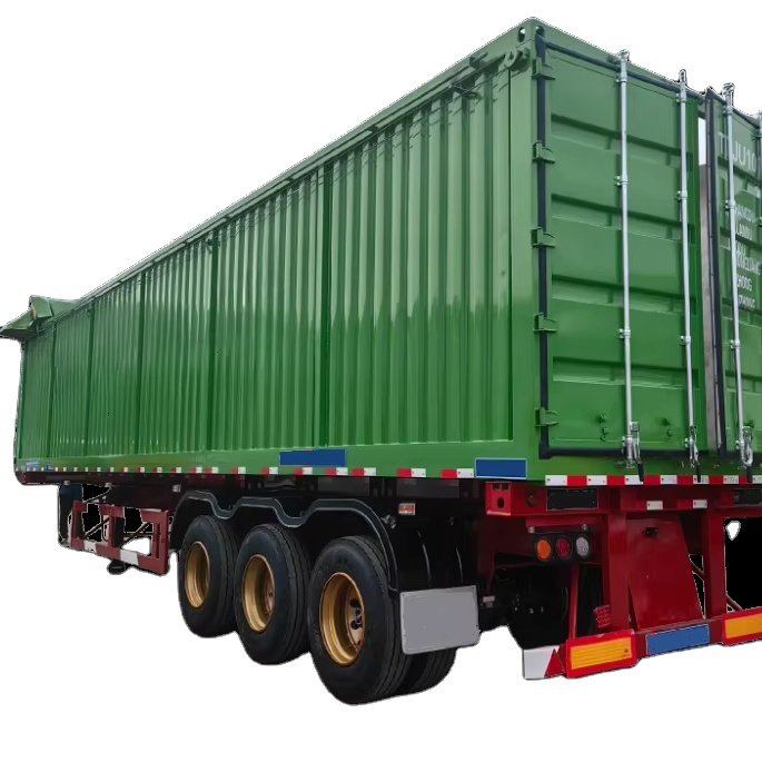China Best Selling 3 Axle 40 FT Rear Dump Skeleton Semi Trailer